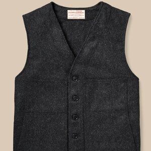 Filson Mackinaw Wool Vest - Charcoal, M